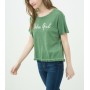 Koton Kadın Baskılı T-Shirt - Yeşil 6KAL11077JK755