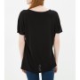 Koton Kadın V Yaka T-Shirt - Siyah 6KAK12565YK999