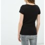 Koton Kadın Oyuk Yaka T-Shirt - Siyah 6KTK12085SK999