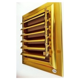 Simge 40x40 Alüminyum Menfez Sarı