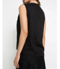 DeFacto Kadın Kolsuz Siyah Gömlek H1166AZ