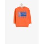 Koton Erkek Baskılı Sweatshirt Turuncu 6YKB16948OK200