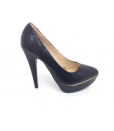 Shoe & Me women's black high heels Black TS1
