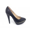 Shoe & Me Kadın Siyah Topuklu Ayakkabı TS1 Black