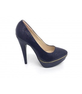 Shoe & Me Kadın Lacivert Topuklu Ayakkabı TS1