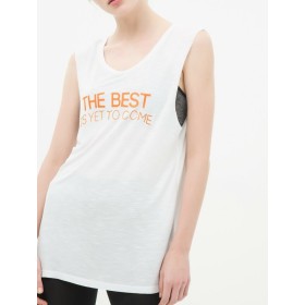 Koton Kadın Yazılı Baskılı Atlet - Beyaz 6YAK12265YK001