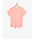 Koton Kız Çocuk Baskılı T-Shirt - Mercan 7YKG17704AK402