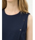 Koton Kadın Düğme Detaylı Elbise Lacivert 6YAK82702UW710