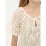 Koton Kadın Desenli T-Shirt Taş 7KAL11524JK088