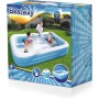 Bestway Jumbo Deluxe Dikdörtgen Mavi Aile Havuzu 305x183x56 cm 54009