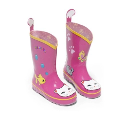 Kidorable Kız Çocuk Kedi Yağmur Botu