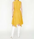 Koton Kadın Yaka Detaylı Elbise Sarı 9YAK88603CW182