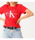 Calvin Klein Kadın Kırmızı Tişört ZW0ZW01192