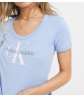 Calvin Klein Kadın Alaska Mavi Tişört ZM0ZM01261