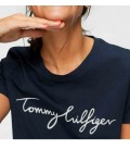 Tommy Hilfiger Kadın Siyah Nolimitt Neck Logo Tshirt WW0WW24967