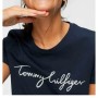 Tommy Hilfiger Kadın Siyah Nolimitt Neck Logo Tshirt WW0WW24967