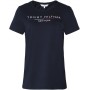 Tommy Hilfiger Kadın Organic Cotton Lacivert Tişört MW0MW10368