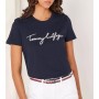 Tommy Hilfiger Kadın Lacivert Nolimitt Neck Logo Tshirt WW0WW24967