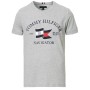 Tommy Hilfiger Organic Cotton Logo Detaylı Erkek Gri Tişört MW0MW13349P92