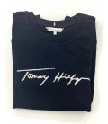 Tommy Hilfiger Kadın Taş Detaylı Lacivert Sweatshirt
