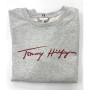 Tommy Hilfiger Kadın Taş Detaylı Gri Sweatshirt WW0WW28365