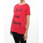 Defacto Kadın Dantel Detaylı Baskılı T-shirt J6983AZ