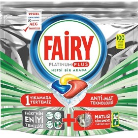Fairy Platinum Plus 100 Kapsül Bulaşık Makinesi Deterjanı Kapsülü