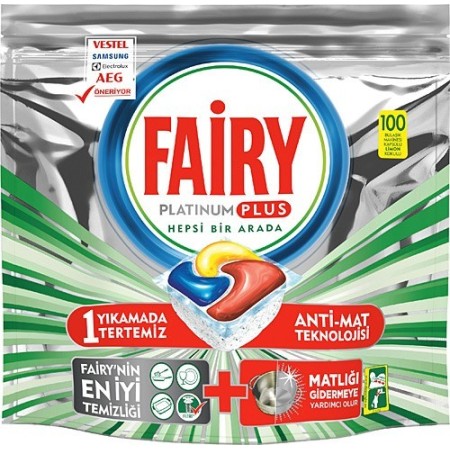 Fairy Platinum Plus 100 Kapsül Bulaşık Makinesi Deterjanı Kapsülü