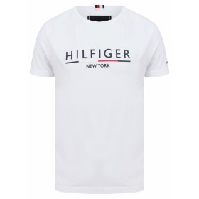 Tommy Hilfiger New York Erkek Beyaz Tişört MW0MW11794