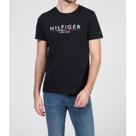 Tommy Hilfiger New York Erkek Siyah Tişört MW0MW11794
