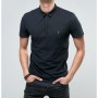 AllSaints Brace Ramskull Logolu Polo Yaka Erkek Siyah