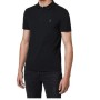 AllSaints Brace Ramskull Logolu Polo Yaka Erkek Siyah