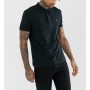 AllSaints Brace Ramskull Logolu Polo Yaka Erkek Siyah