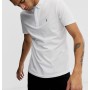 AllSaints Brace Ramskull Logolu Polo Yaka Erkek Beyaz