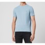 Allsaints Broce Tonic Crew Seramik Mavi Logo Nakışlı Basic T-shirt