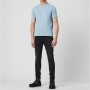 Allsaints Broce Tonic Crew Seramik Mavi Logo Nakışlı Basic T-shirt