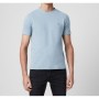 Allsaints Broce Tonic Crew Seramik Mavi Logo Nakışlı Basic T-shirt