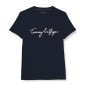 Tommy Hilfiger Kadın Lacivert Nolimitt Neck Logo Tshirt WW0WW24967