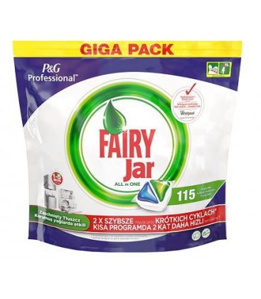Fairy P&G Professional Jar Hepsi Bir Arada 115'li Bulaşık Makinesi Kapsülü
