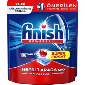 Finish Hepsi Bir Arada 100 Tablet Bulaşık Makinesi Tableti