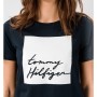 Tommy Hilfiger Alissa Kadın Baskılı Lacivert T-shirt WW0WW27136