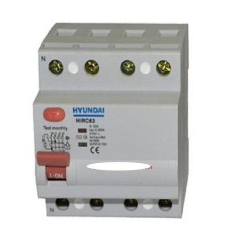 Hyundai Hirc63 63A/30Ma/4P Kaçak Akim Koruma Şalteri