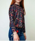 B&G Store Kız Çocuk Desenli Bluz 19FW1TJ4606