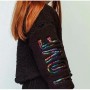 B&G Store Tyess Kız Çocuk Siyah Sweatshirt 19fw1tj4428