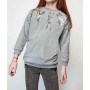 B&G Store Tyess Kız Çocuk Gri Sweatshirt 19FW2TJ4446