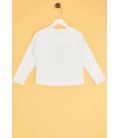 B&G Store Tyess Kız Çocuk Beyaz T-Shirt 19FW2TJ4526