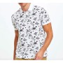 Defacto Erkek Beyaz Desenli Slim Fit Polo T-Shirt N6726AZ