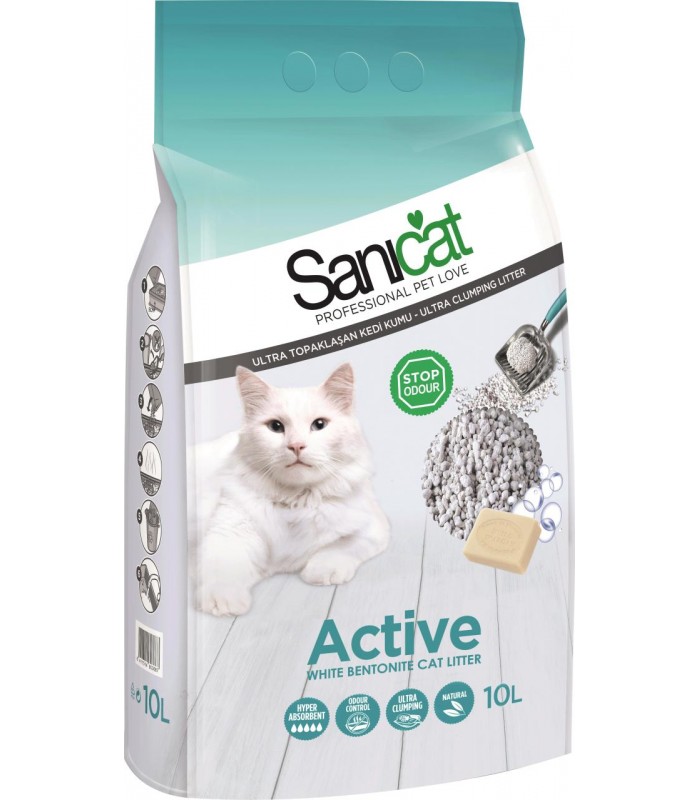 SaniCat Ultra Topraklaşan Kedi Kumu 10L