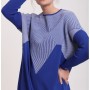 İnvee Kadın Elbise Saks Mavi 6218 Standart Beden