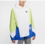 Nike Sportswear Kadın Beyaz-Yeşil Kapüşonlu Sweatshirt CJ2029 - 051
